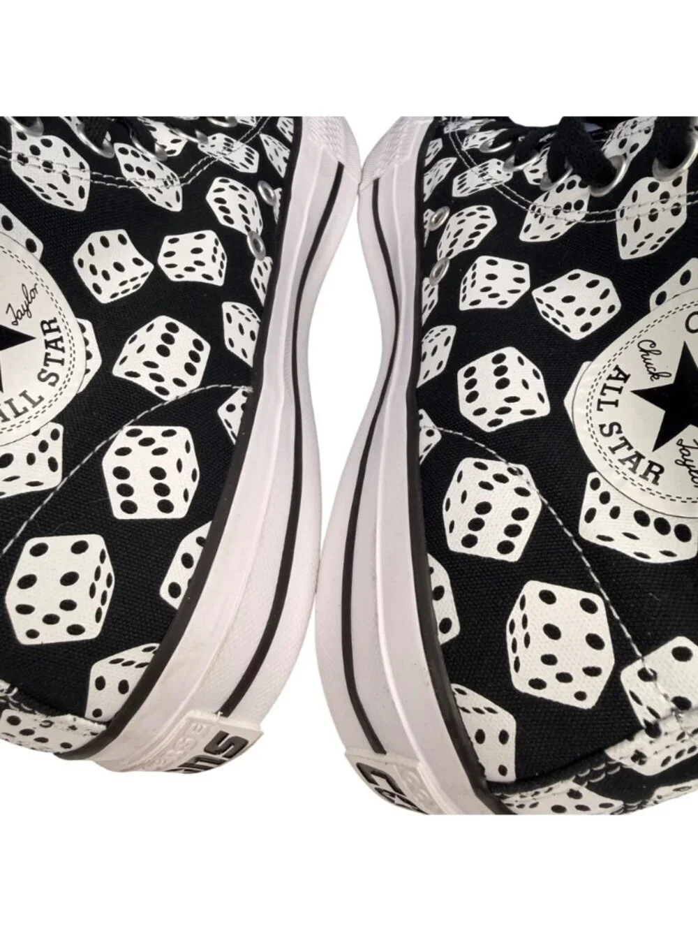 Converse Chuck Taylor All Star Pro High 'Black Dice'  Sneakers Men's Size 10 - Picture 9 of 11